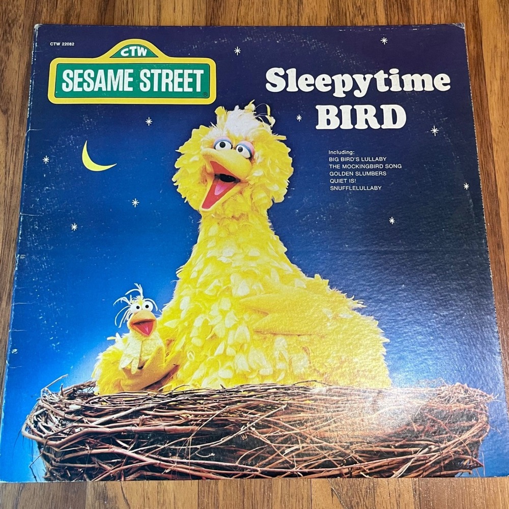 Sesame Street Sleepytime Bird Vinyl LP Big Bird 1977 CTW 22082 Childrens Record